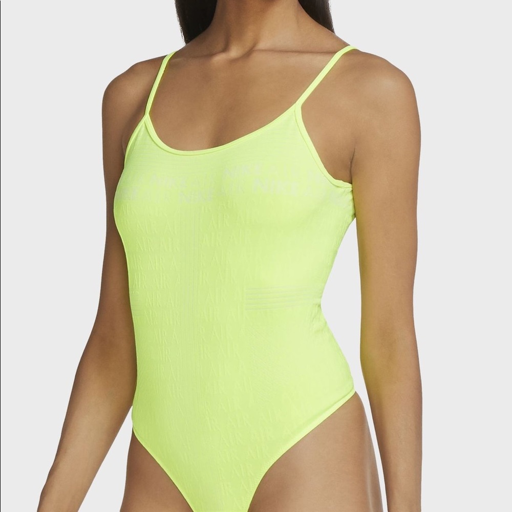 NWT NIKE Air Neon Bodysuit in Volt/Neon Green